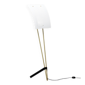 Kite floor lamp by Pierre Guariche, brass and steel, mid-20th century.