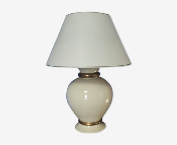Lampe maison le dauphin écru et dorée