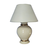 Lampe maison le dauphin écru et dorée