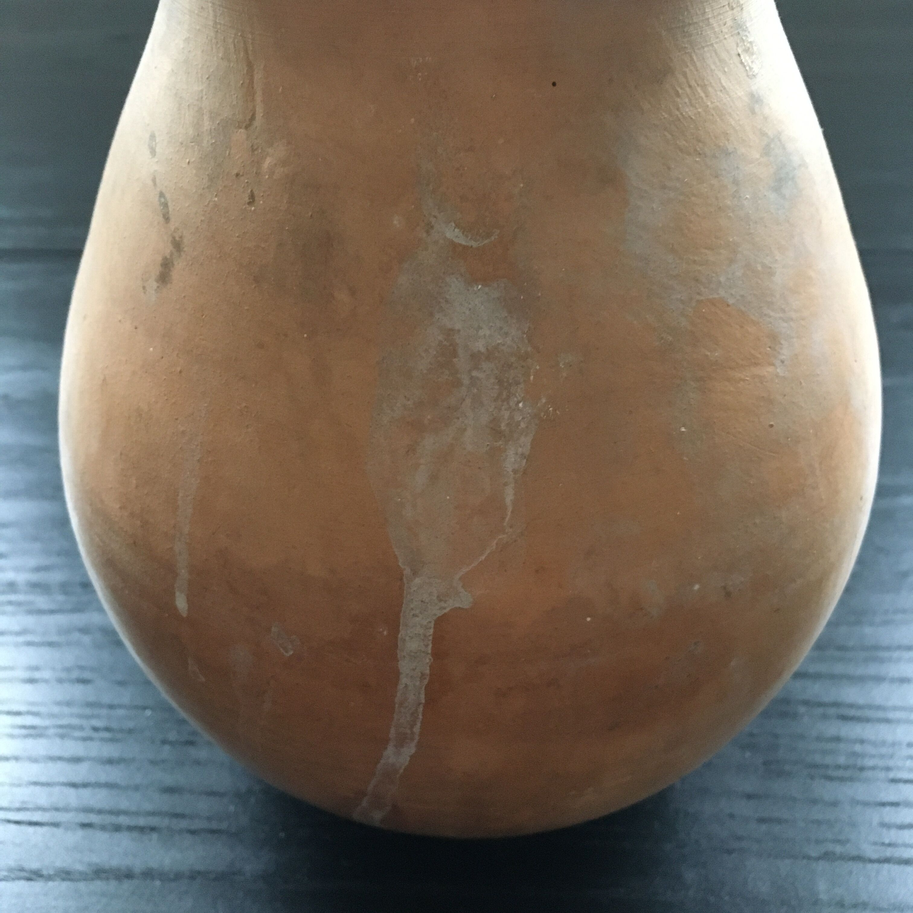 Patinated terracotta jar