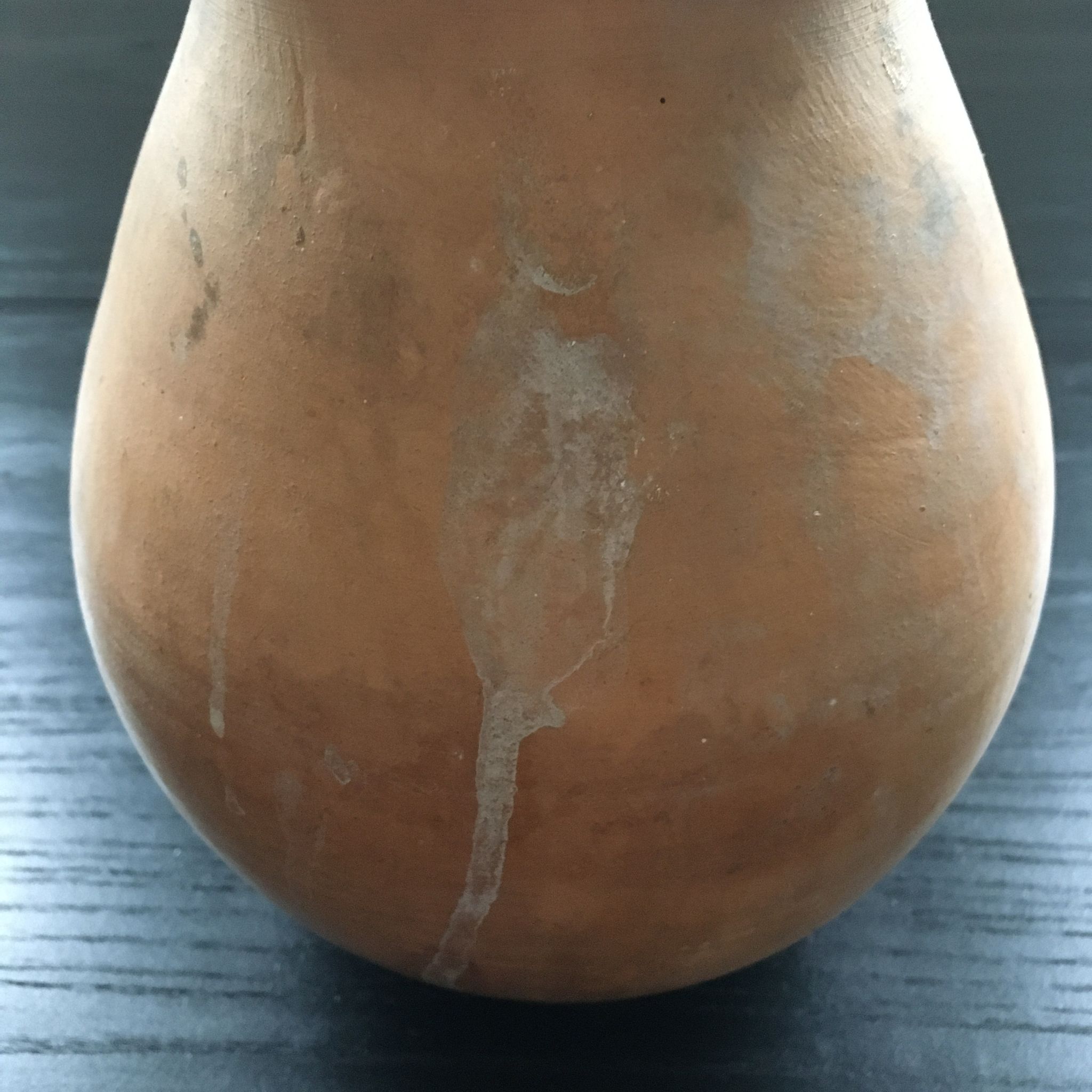 Patinated terracotta jar