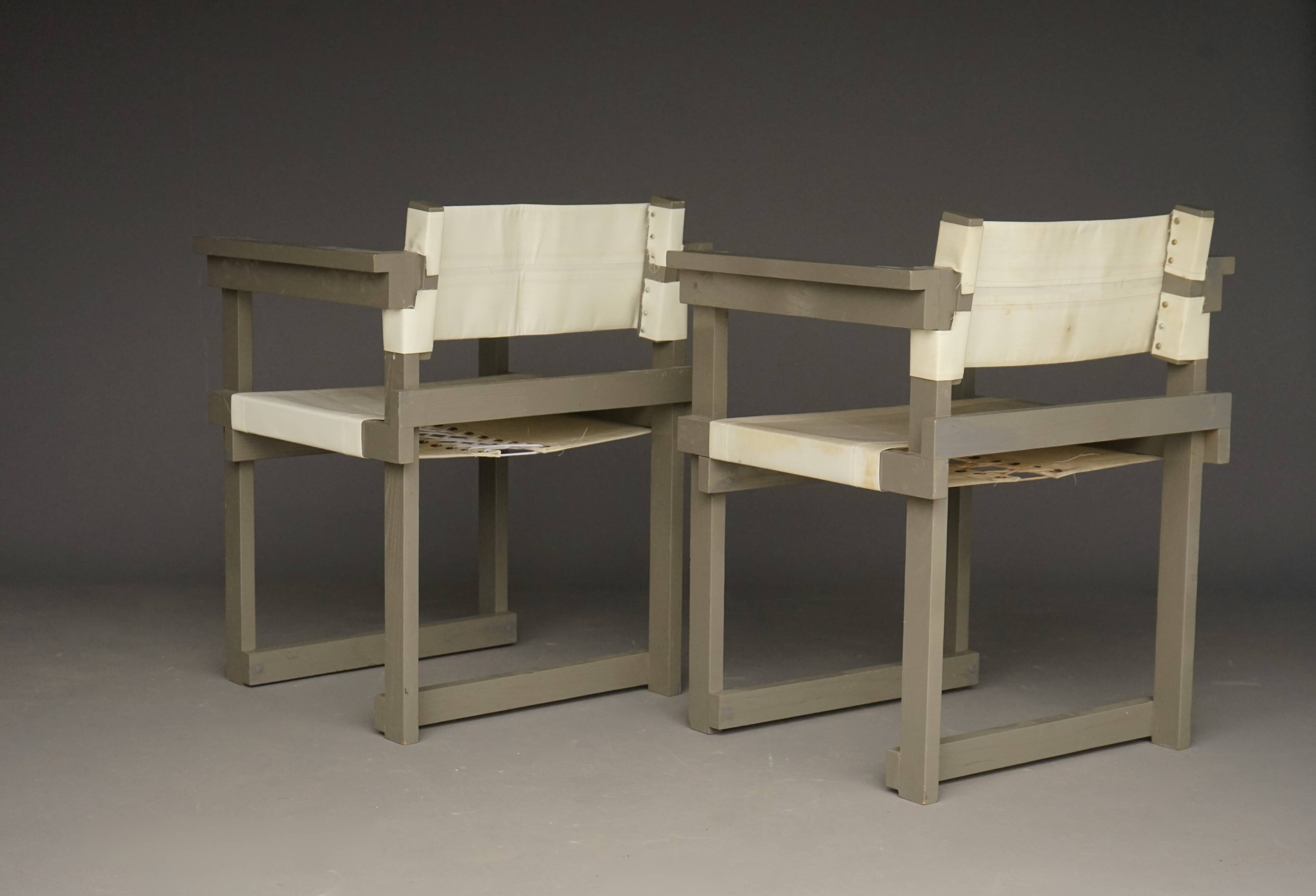 Dutch Modernist Side Chairs, Set of 2