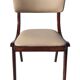 Chaise, cuir crème clair, pologne, 1960s
