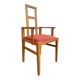 Vintage light oak armchair