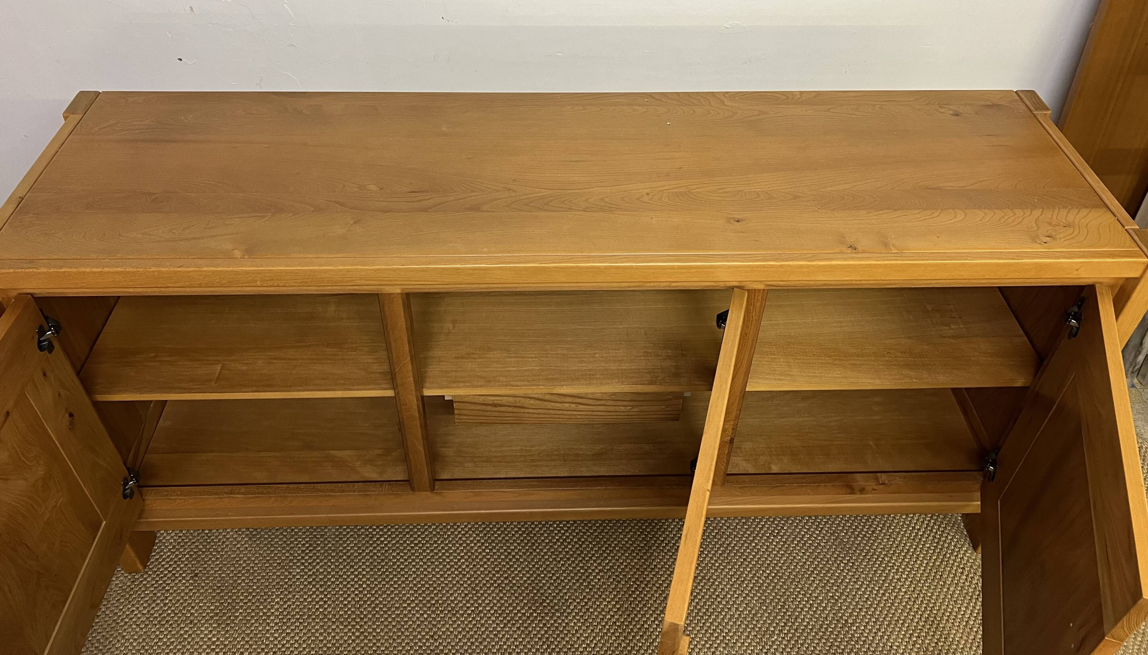 Vintage elm sideboard by Maison Regain editions