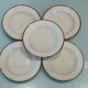 Lot de 5 assiettes vintage en céramique mouchetée –
