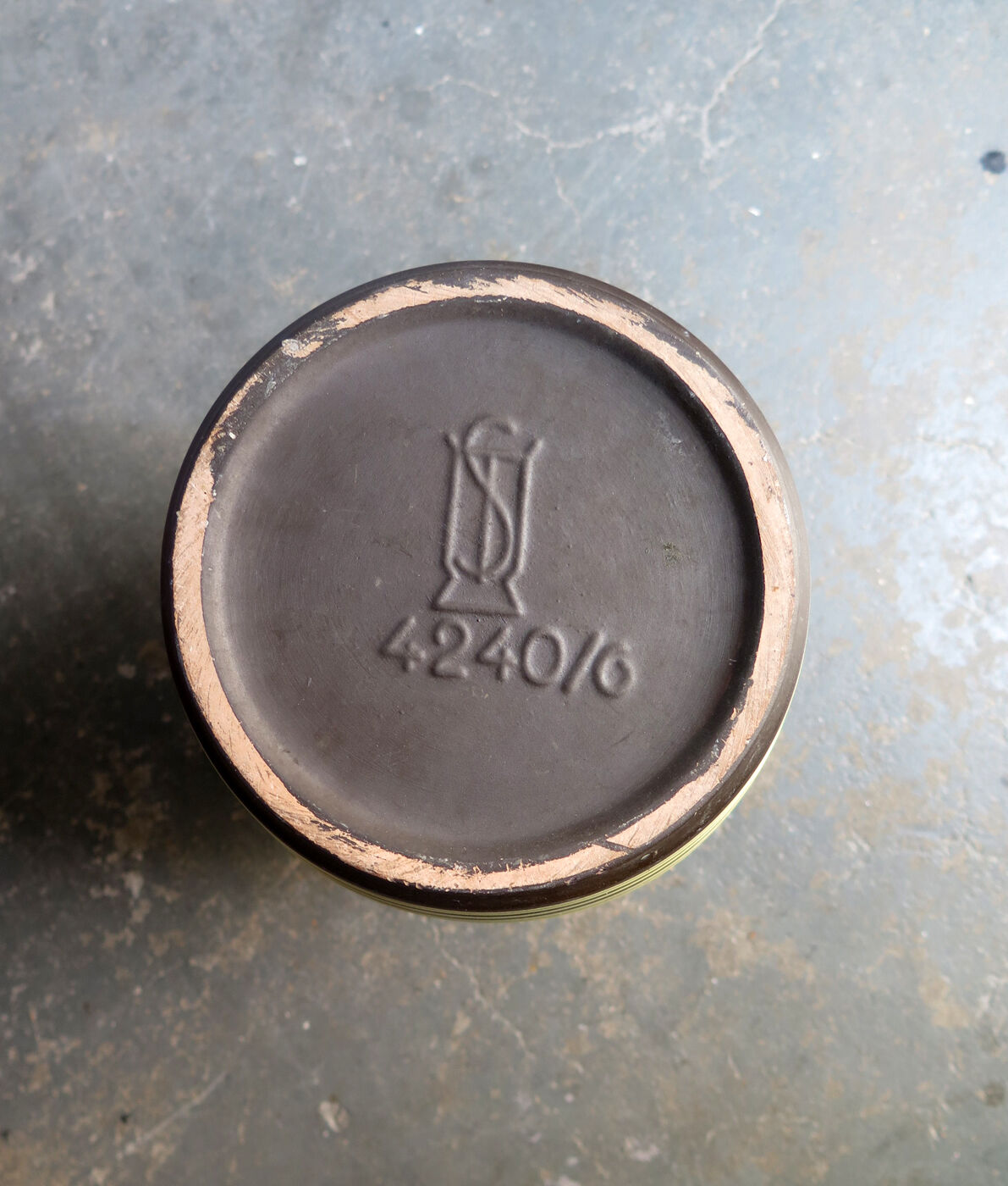 German floor ceramic vase, 1970s