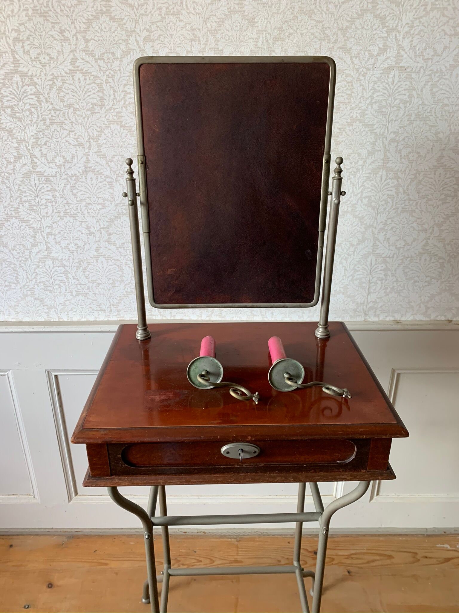 Small Ladies dressing table with candle holders
