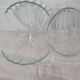 Glass scallop bowls