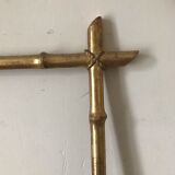 Golden bamboo frame with gold leaf