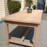 Solid oak farmhouse table