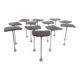 12x ‘Kevi’ high tables by Jorgen Rasmussen for Engelbrechts