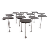 12x ‘Kevi’ high tables by Jorgen Rasmussen for Engelbrechts