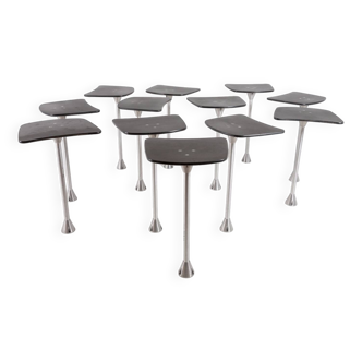 12x ‘Kevi’ high tables by Jorgen Rasmussen for Engelbrechts