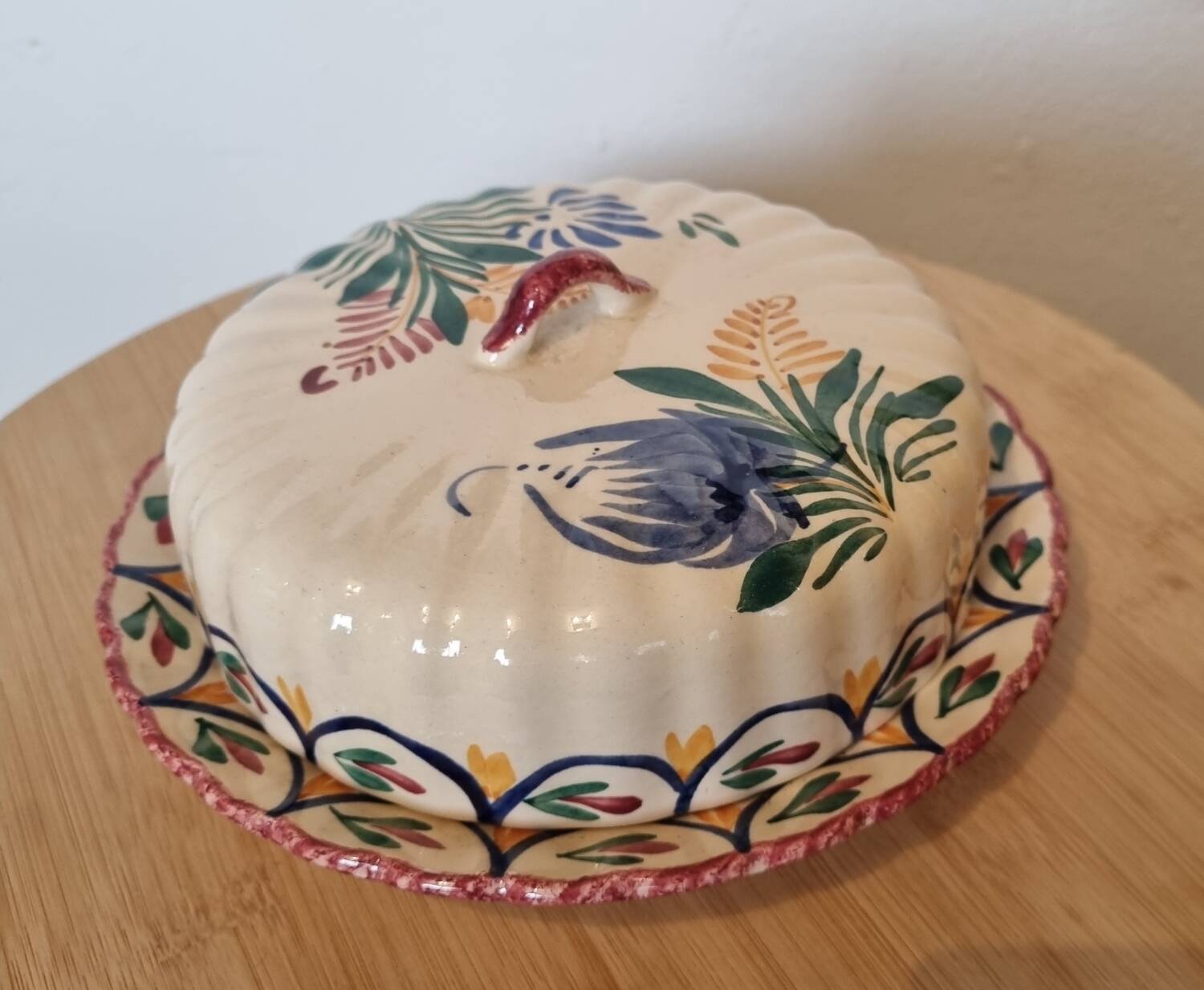 Butter dish HB Henriot Quimper Brittany 1960/70
