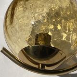 Suspension et appliques Doria en verre dépoli et appliques murales