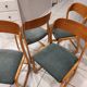 Suite of 4 Baumann chairs model Vintage sleigh 1970s