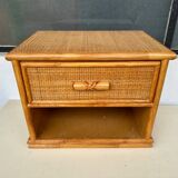 Rattan bedside table