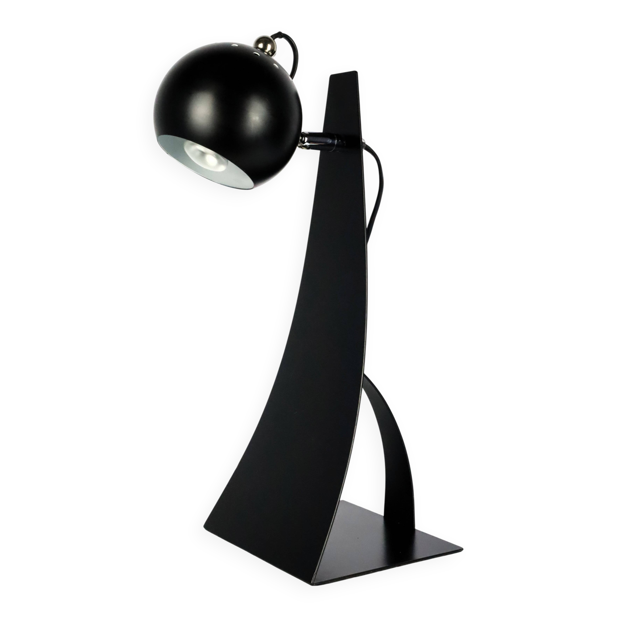 Brilliant black metal house lamp 1990