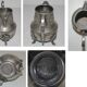 Old teapot "Le Cheval" and milk pot (SBA Fez) in silver metal