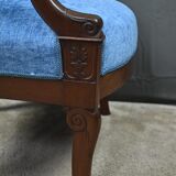 Pair of mahogany armchairs, Restoration period – early 19th century