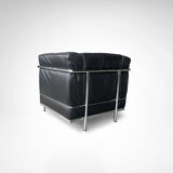 LC2 armchair and ottoman by Le Corbusier et al. for Cassina 1990s