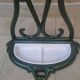 Enamelled cast iron umbrella stand
