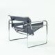 Wassily b3 lounge chair in grey by Marcel Breuer