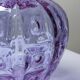 Empoli vase in Alexandrite glass, transitioning from blue to pink, large textured model from the years.