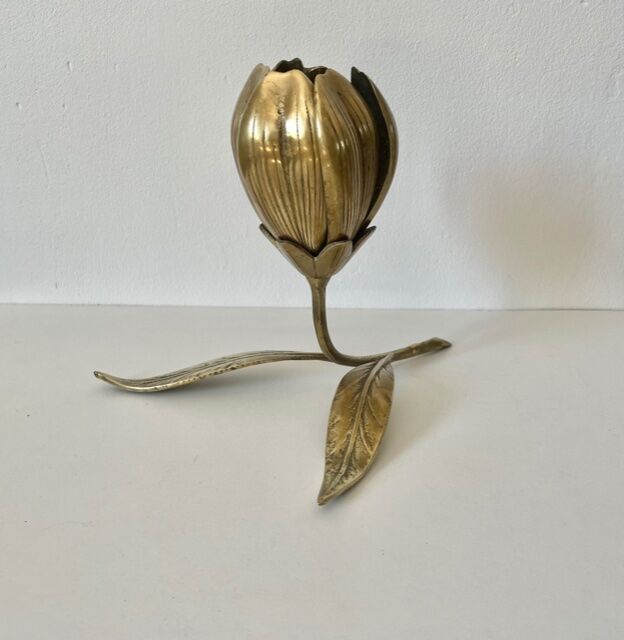 Ashtray "flower" brass 1970