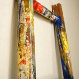 Ancient painted painter's scale