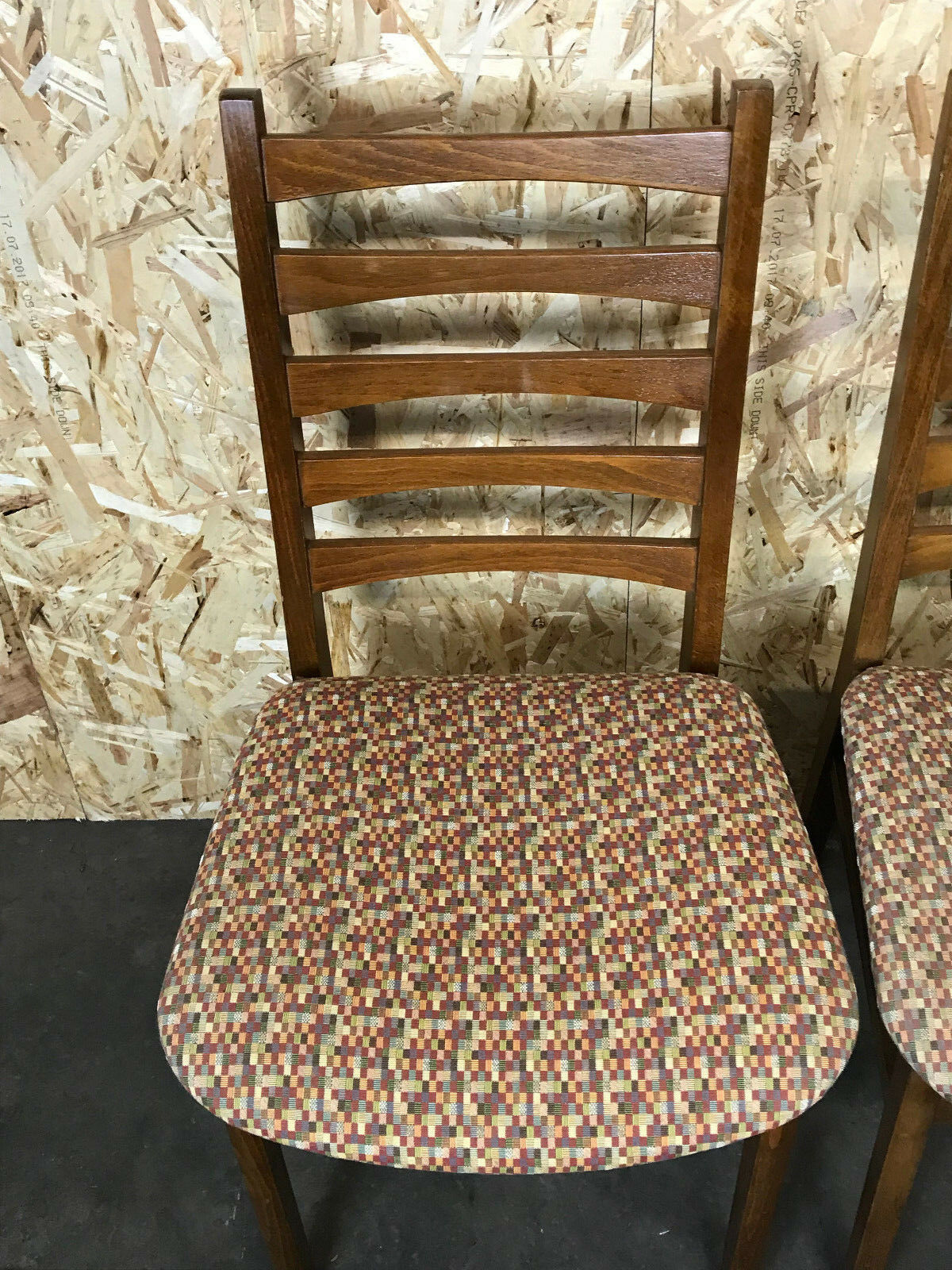 5x 60s 70s chairs dining chair dining chairs Danish design 60s