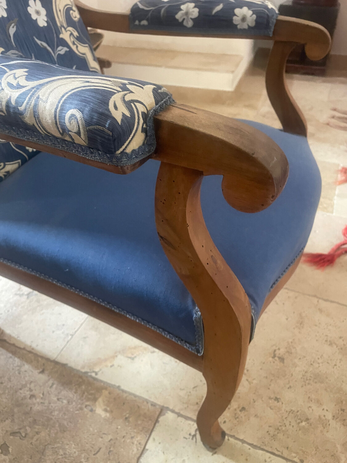 Voltaire armchair 19th century Restoration