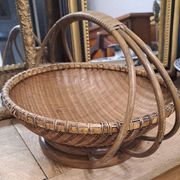 Corbeille ou panier en osier vintage