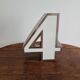 Chiffre vintage Led "4"