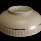 Porcelain salad of Bernardaud Limoges white and gold model