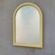 Miroir arche jaune vintage, 50x35 cm