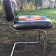 Pair of vintage armchairs 70 black