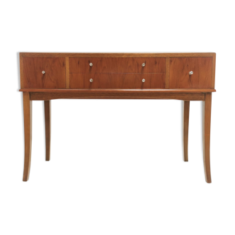 British vintage walnut mid century dressing table
