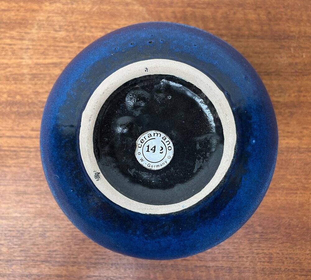 German pottery vase from the mid-century by Ceramano, 1960s.