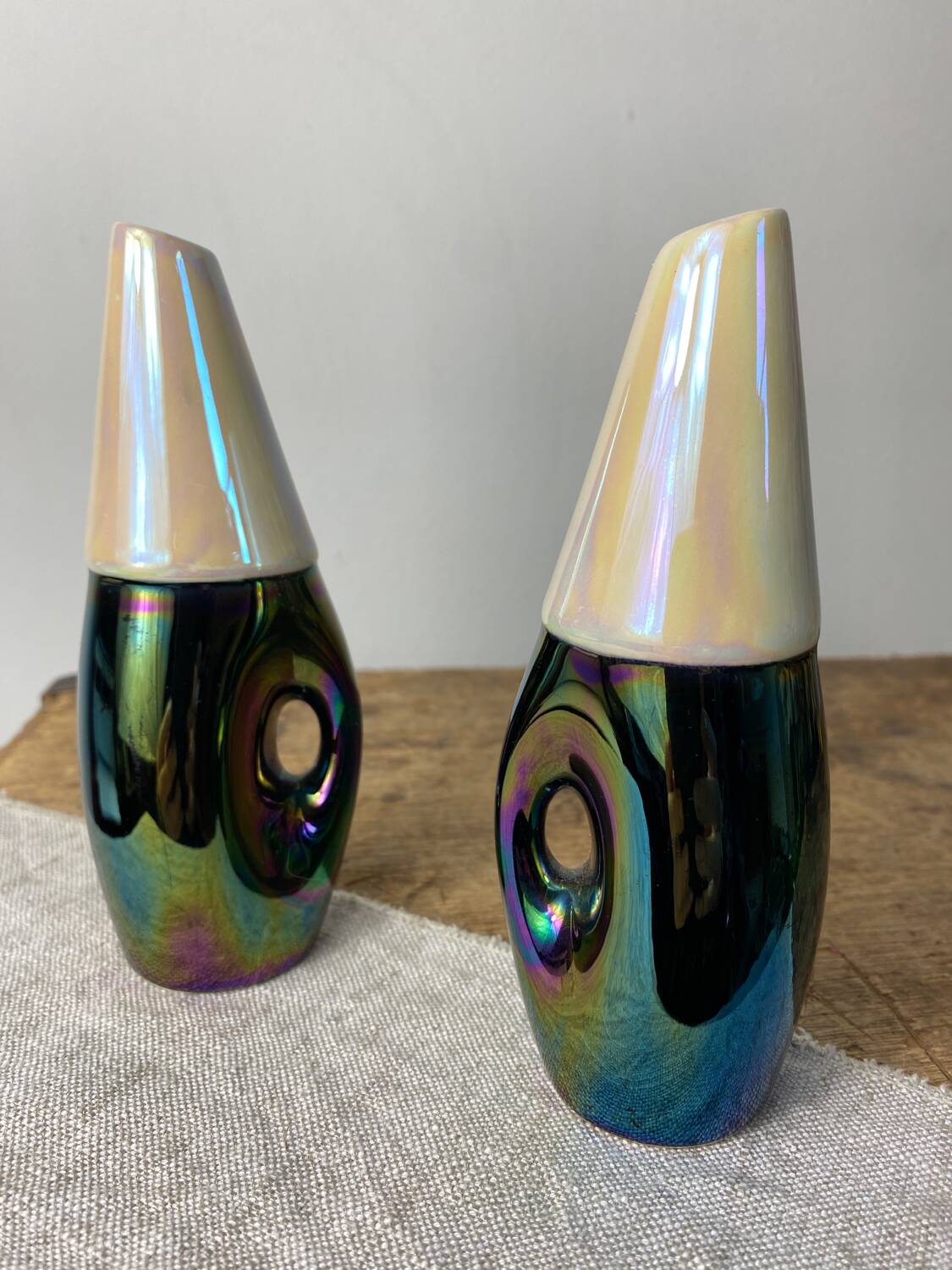 Ceramic salt and pepper shakers from the Verceram collection