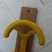 vintage yellow wall coat rack "Ghidini Italy"