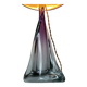 Large Purple Crystal Table Lamp, Signed by Vannes Le Chatel, France