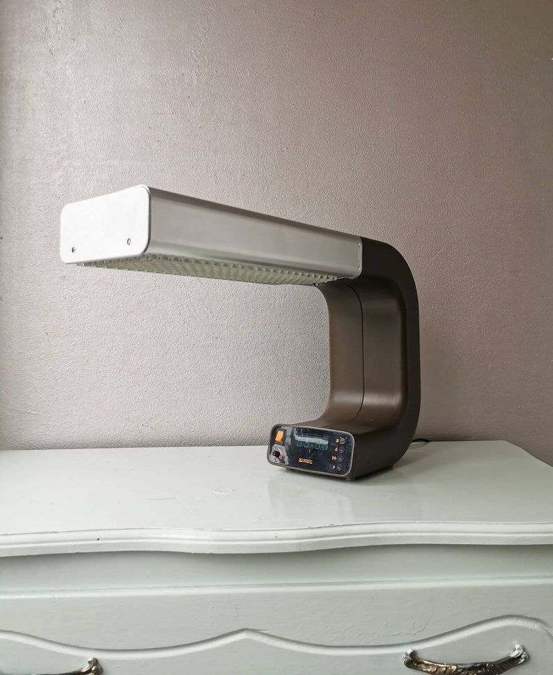 Plastic lamp design Knox 1970, space age