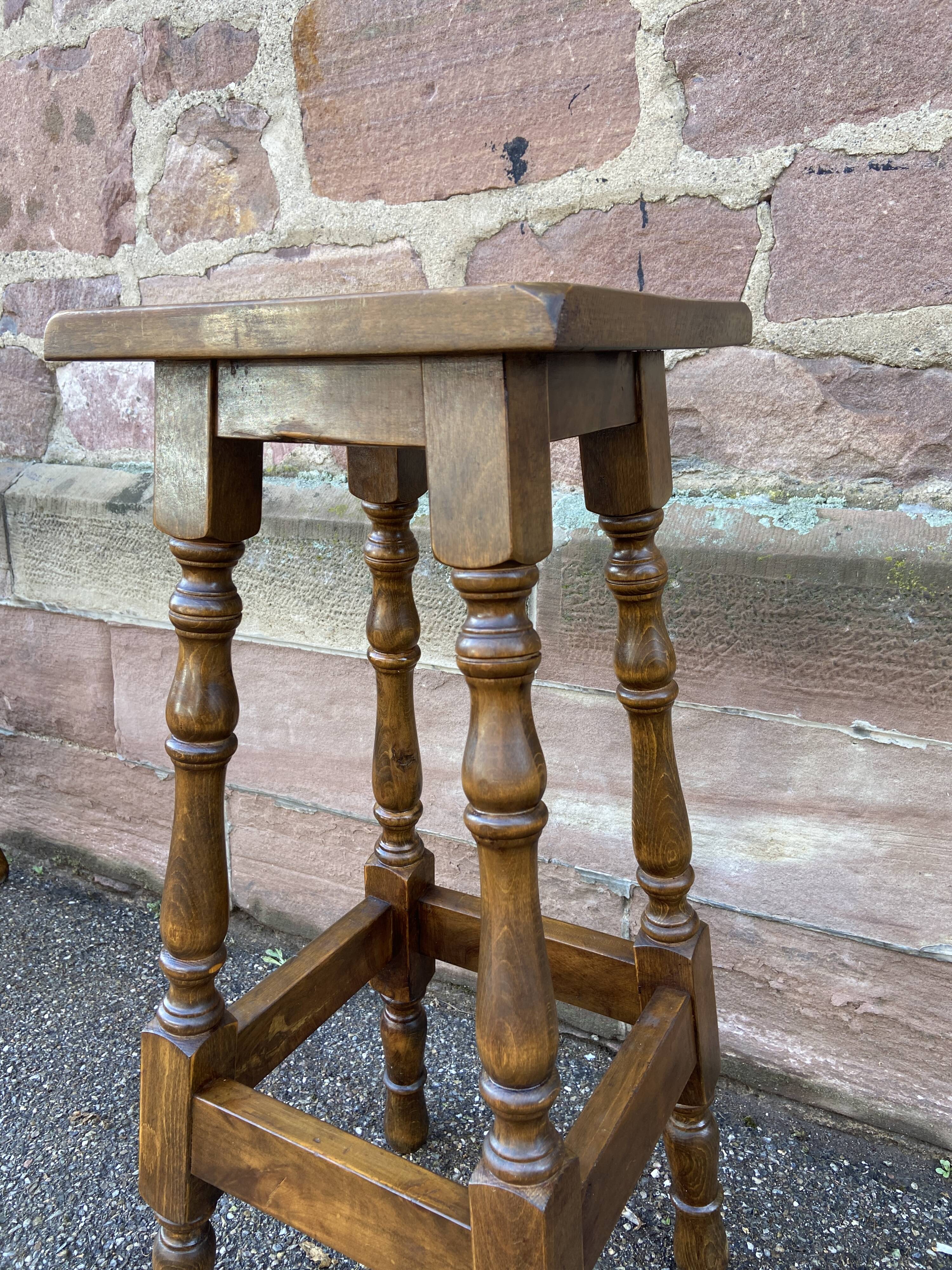paire de Tabourets de bar bois vintage
