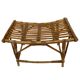 Vintage rattan bamboo footstool stool 1960s
