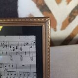 Gold metal photo frame