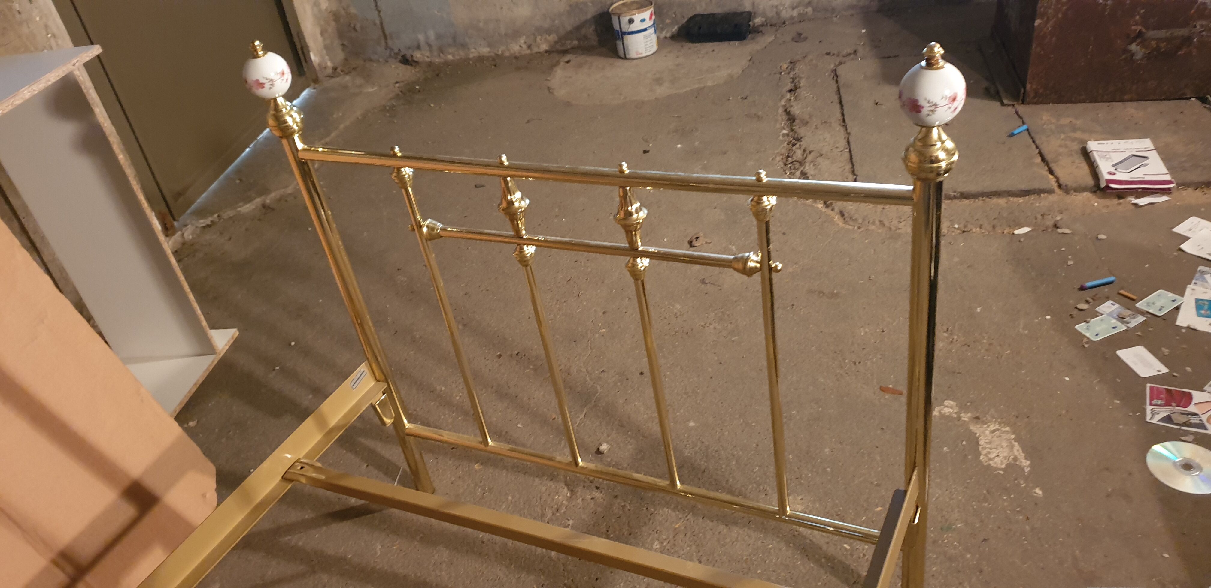 Brass bed