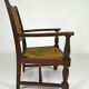 Art deco modernist armchair in dark beech