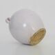 Glazed white confit pot, south west of France. Storage jar. Pyrenees 19th century